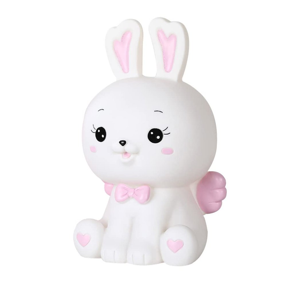FOMIYES Piggy Bank Rabbit Rabbit Coin Jar Boys and Girls Money Saving Bank Tabletop Decorative