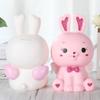 FOMIYES Piggy Bank Rabbit Rabbit Coin Jar Boys and Girls Money Saving Bank Tabletop Decorative view 4