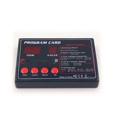 RC helicopter aircraft parts For Flycolor 50A 70A 90A 120A 150A Brushless ESC 2-6S RC Boats Waterproof ESC Programme Card with BEC System for RC Boats Replaceable accessories ( Color : Programme Card