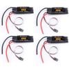 APEFIT RC Helicopter Aircraft Parts 4pcs/lot Brushless 40A ESC Speed Controler 2-4S with 5V 3A UBEC for RC FPV Quadcopter RC Airplanes Helicopter Replaceable Accessories (Color : Short Wire) view 2