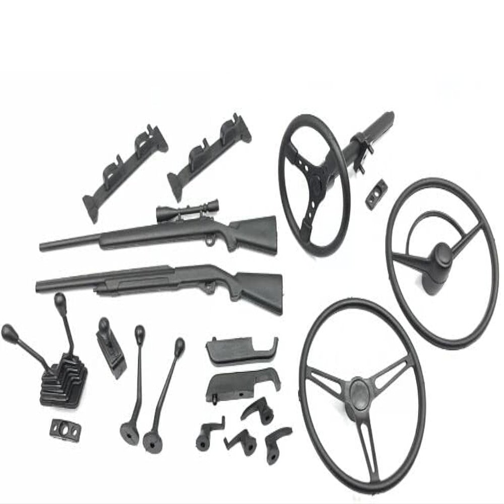 KINGTAIR AX80037 1/10 Scale Rock cralwer Original SCX10 Truck Climbing Shell Interior Trim Simulation Door Handle Steering Wheel cab Scene Tools Set