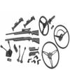 KINGTAIR AX80037 1/10 Scale Rock cralwer Original SCX10 Truck Climbing Shell Interior Trim Simulation Door Handle Steering Wheel cab Scene Tools Set view 2