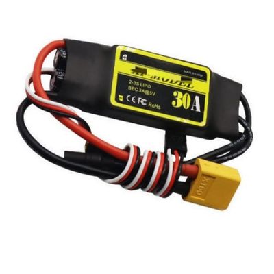 RC helicopter aircraft parts For XF30A XF40 30A 40A Brushless ESC T / XT60 Plug For SU27 RC Airplane EPO fixed wing for Rc Quadcopter Drone Model Replaceable accessories ( Color : 30A XT60 plug )