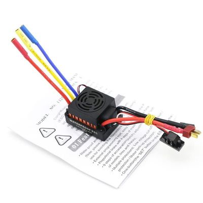 APEFIT RC Helicopter Aircraft Parts for Waterproof 60A RC Brushless ESC BEC Car Parts Electric Speed Controller with 5.8V 3A BEC for 1/10 RC Car Truck Replaceable Accessories (Color : Orange)