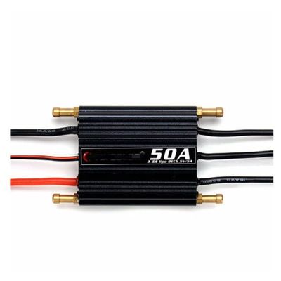 RC helicopter aircraft parts For Flycolor 50A 70A 90A 120A 150A Brushless ESC 2-6S RC Boats Waterproof ESC Programme Card with BEC System for RC Boats Replaceable accessories ( Color : 50A (2-6S) )