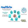 Gate Keeper Games & Dice Gatekeeper Games Mighty Tiny Dice: Caribbean Tide Dice Set - 7 Piece Roleplaying Dice Set, Gate Keeper Games, 12mm RPG Dice, Clamshell Hang-Tag Packaging, 3 Layer Ombre Teal/Seafoam/Mint view 2
