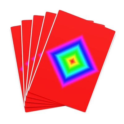 Brian Bula Diamond Rainbow Playing Cards Psychedelic Diamond Rainbow Poker Cards