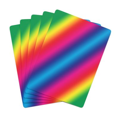 Brian Bula Rainbow Playing Cards Cool Rainbow Angled Poker Cards