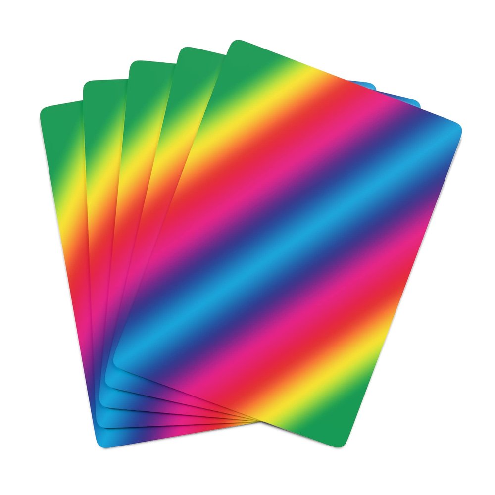 Brian Bula Rainbow Playing Cards Cool Rainbow Angled Poker Cards