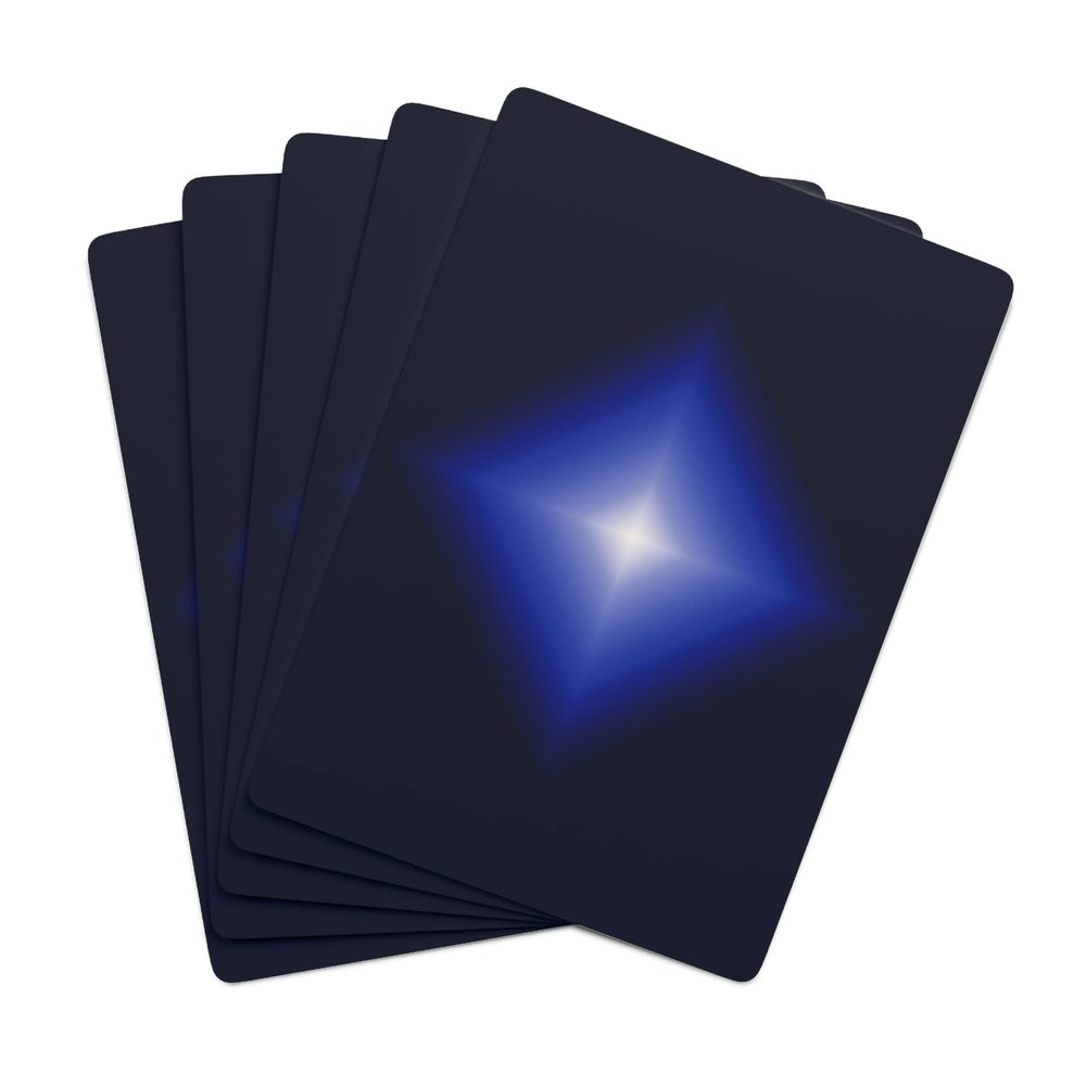 Brian Bula Diamond Blue Playing Cards Blue Art Poker Cards