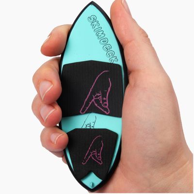Skimdeck Professional Floating Finger Board Surf Skim Board for Fingers (Blue/Black)