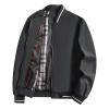 Maiyifu-GJ Men's Lightweight Flight Jacket Spring Fall Softshell Bomber Coat Outwear Full-Zip Military Windbreaker Sportswear (Black,XX-Large) view 1