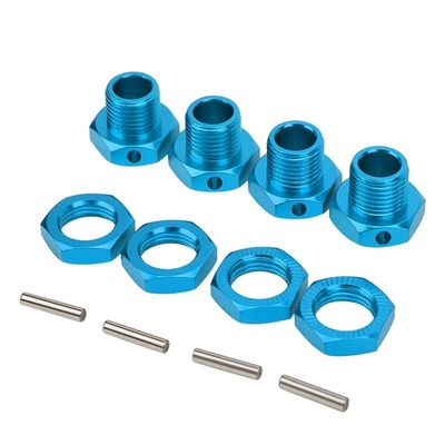 4PCS/lot RC Wheel Hex Driver 17MM Aluminum Alloy Wheel Hex Coupler Spare Accessory Parts Kit for HSP 1/8 RC Crawler Car ( Color : Sky Blue )