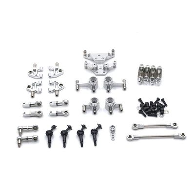 KRYDN 1/28 284131 K969 K979 K989 K999 P929 P939 RC Car Upgrade Metal Parts Including Shock Absorbers Tie Rods etc.10-Piece Sets ( Color : Silver )