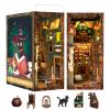 Cutefun Book Nook Kit, DIY Miniature Dollhouse Booknook for Adults, 3D Wooden Puzzle Bookend Bookshelf Insert Decor with LED Light, Gift for Craft Lovers (Magic Pharmacist) view 1