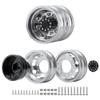 Rear Wheel Rim Aluminum Alloy 10 Spokes Wheel Hub for 1/14 Tamiya RC Trailer Tractor Truck Car Wheel Tires Upgrade Parts ( Color : 1PCS ) view 2