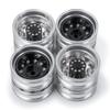 Rear Wheel Rim Aluminum Alloy 10 Spokes Wheel Hub for 1/14 Tamiya RC Trailer Tractor Truck Car Wheel Tires Upgrade Parts ( Color : 1PCS ) view 3
