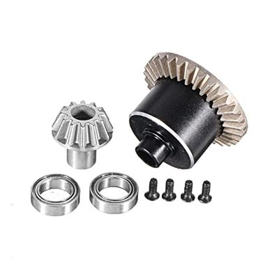 KRYDN 12428 12423 RC Car Accessories 12428-0091 Front and Rear Differential Full Metal Upgrade Modification Parts ( Color : Rear )