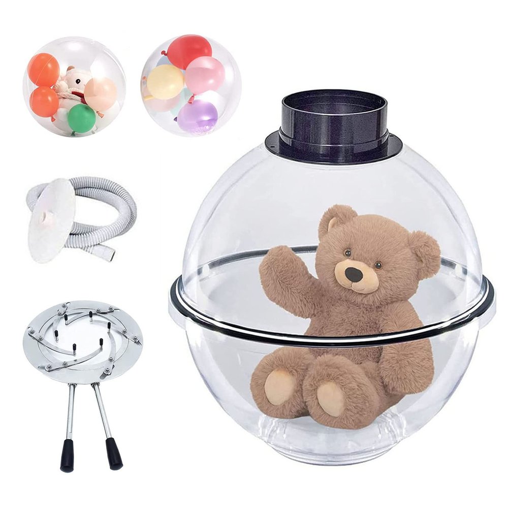 DOZPAL DIY Balloon Stuffer Kit, 35cm Balloon Stuffing Machine for Filling Plush Toys Balloon Bouquets, Clear Balloon Stuffing Tool for Party Wedding Decoration,B