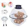 DOZPAL DIY Balloon Stuffer Kit, 35cm Balloon Stuffing Machine for Filling Plush Toys Balloon Bouquets, Clear Balloon Stuffing Tool for Party Wedding Decoration,B view 1