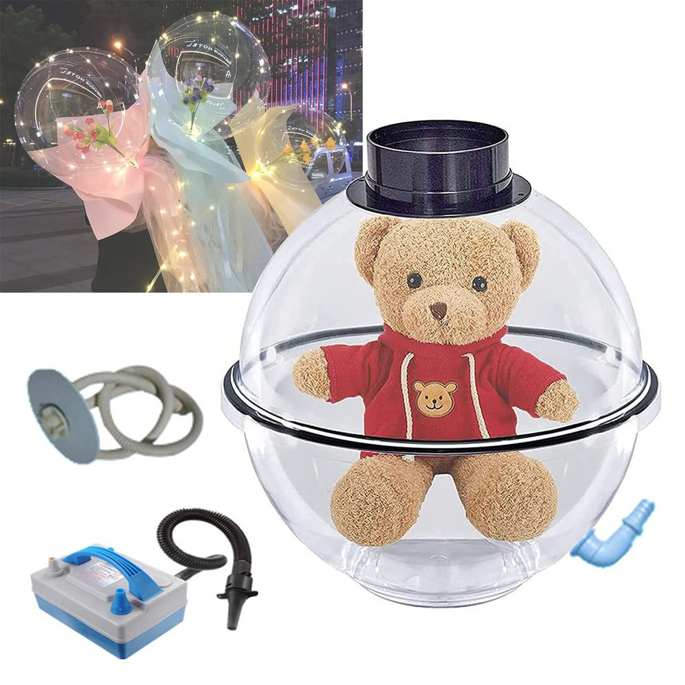 DOZPAL Balloon Stuffing Machine, DIY Balloon Stuffer with Balloon Pump Set, 14 Inch Balloon Stuffing Tool for Stuffing Filling Plush Toys Balloon Bouquets, Gifts Decoration Christmas