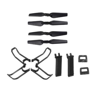 KRYDN for Eachine E58 RC Quadcopter Spare Parts Propeller Blades Landing Gear Propeller Guard Protection Cover Set ( Color : Set )