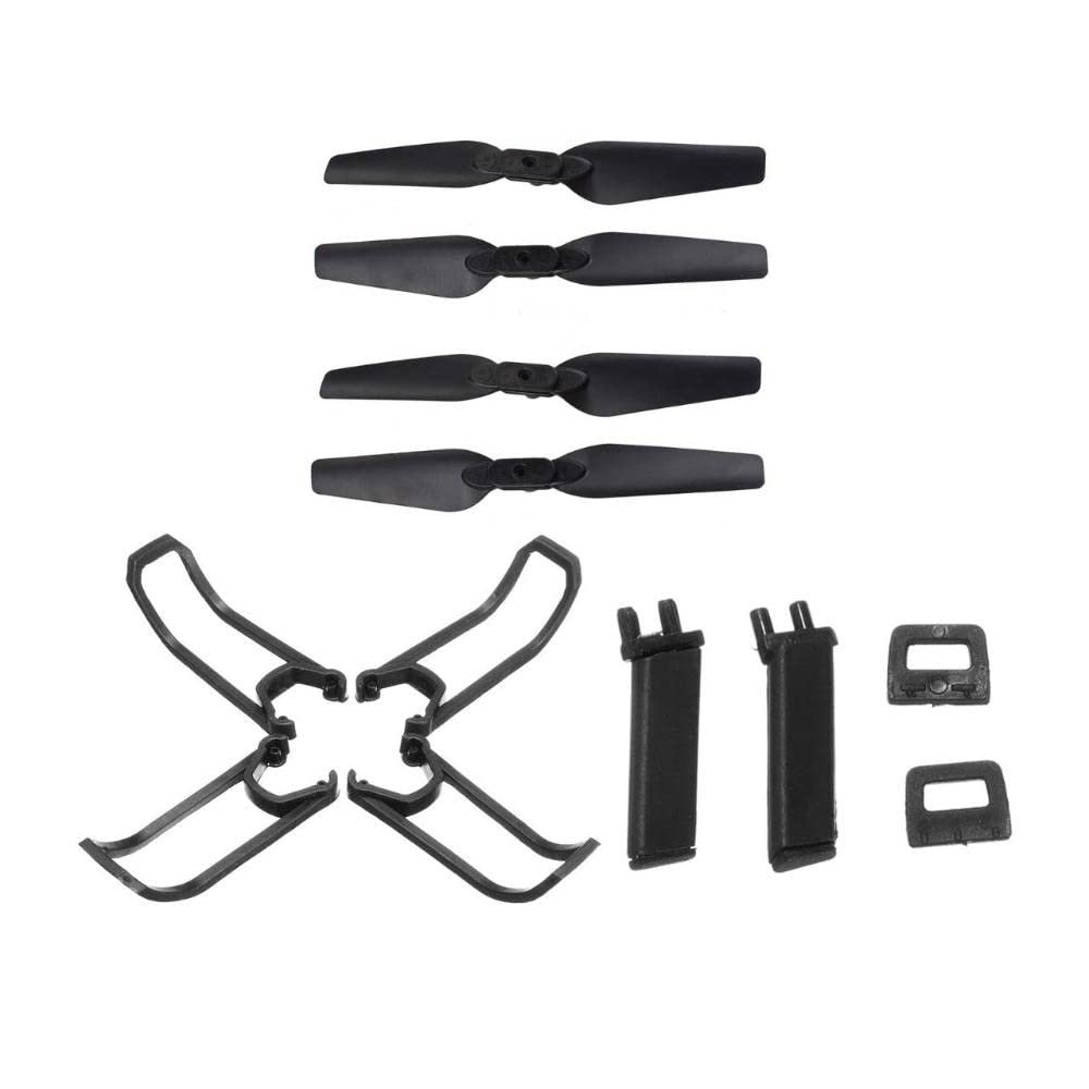 KRYDN for Eachine E58 RC Quadcopter Spare Parts Propeller Blades Landing Gear Propeller Guard Protection Cover Set ( Color : Set )