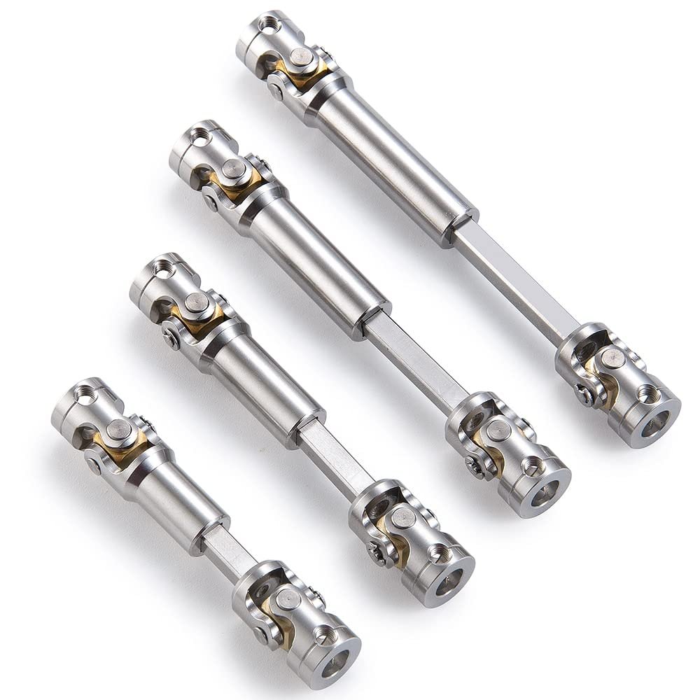 AAPIE 1PCS Tamiya Drive Shaft Joint for 1/14th Scale Tamiya RC Trailer Tractor Truck Model Car Upgrade Accessories (Color : 115-155mm)