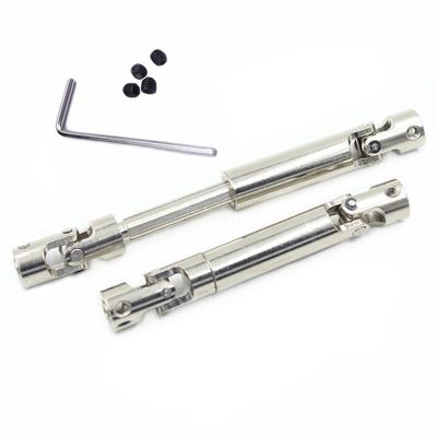 1PC High Hardness Telescopic Universal Transmission Shaft Cardan Shaft Iron Driving Shaft for RC 1/10 Models SCX10 AXIAL Crawler ( Color : 110-155mm 5-5 )