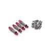 1/28 284131 K979 K989 K999 RC Car Spare Parts, a Set of Metal Upgrade Shock Absorbers, Three-Color Modified Parts ( Color : Red ) view 1