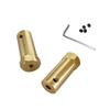 AAPIE Brass Lengthened Hexagonal Coupling 3mm 4mm 5mm 6mm 7mm 8mm Motor Wheel Connector for 1/10 1/8 RC Car Wheels Tires Shaft (Color : Hole-6mm) view 2