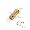 AAPIE Brass Lengthened Hexagonal Coupling 3mm 4mm 5mm 6mm 7mm 8mm Motor Wheel Connector for 1/10 1/8 RC Car Wheels Tires Shaft (Color : Hole-6mm) view 3