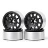 Metal 1.9 Beadlock Wheel Hub Rim for Axial SCX10 II 90046 Traxxas TRX4 D90 CC01 1/10 RC Crawler Car Upgrade Parts (Color : Silver 1PCS) view 2