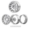 Metal 1.9 Beadlock Wheel Hub Rim for Axial SCX10 II 90046 Traxxas TRX4 D90 CC01 1/10 RC Crawler Car Upgrade Parts (Color : Silver 1PCS) view 4