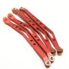 RC Car Upper and Lower Suspension Shift Link Rod Linkage for 1/10 AXIAL Wraith 90018 Metal Link Rod Upgrade Parts (Color : Upper Red) view 1