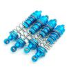 4 Pcs Aluminum Metal Front&Rear Shock Absorbers Damper For WLtoy 104001 1/10 RC Car Spare Parts Upgrade (Color : Blue) view 1