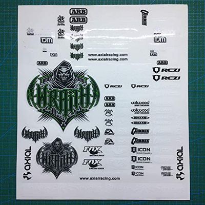 AX8001126 Body Stickers/Decals for AXIAL Racing 1/10 Scale Rock cralwer 4x4 RR10 ax10 SCX10 trx4 crossrc Truck/Buggy HSP Redcat