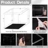 FINGERINSPIRE Clear Acrylic Display Case with Black Base & 4 Pcs Rubber Rings 10x10x10 Inch Cube Clear Self-Assembly Acrylic Box Dustproof Protection Showcase for Action Figures Collectibles Toys view 3