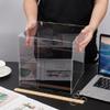 FINGERINSPIRE Clear Acrylic Display Case with Black Base & 4 Pcs Rubber Rings 10x10x10 Inch Cube Clear Self-Assembly Acrylic Box Dustproof Protection Showcase for Action Figures Collectibles Toys view 4