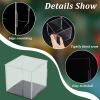 FINGERINSPIRE Clear Acrylic Display Case with Black Base 4x4x4 Inch Cube Clear Self-Assembly Acrylic Box Dustproof Protection Showcase for Action Figures Collectibles Toys view 4