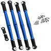 Rcarmumb RC Aluminum Turnbuckles Upgrades Part for 1/8 Kraton 6S BLX Outcast 6S BLX Talion 6S BLX,5PCS Alloy Aluminum Turnbuckles Set Upgrades Part,Navy Blue view 1