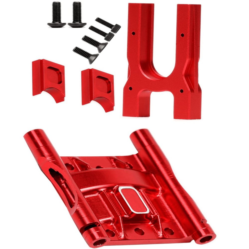 Rcarmumb Center Diff Mount Upgrades Part for 1/8 Kraton/Notorious/Outcast/Talion/Typhon,1/7 Felony/Infraction/Fireteam/Mojave/Limitless RC,Aluminum Center Differential Cover Mount,ARA320499,Red
