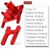 Rcarmumb Center Diff Mount Upgrades Part for 1/8 Kraton/Notorious/Outcast/Talion/Typhon,1/7 Felony/Infraction/Fireteam/Mojave/Limitless RC,Aluminum Center Differential Cover Mount,ARA320499,Red view 2
