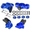 RCarmumb RC Upgrades Part for 1/8 Typhon/Talion 6S BLX,1/7 Felony/Mojave/Infraction/Limitless 6S BLX,Alloy Front Knuckles Steering Blocks &Rear Hub Stub Axle Carriers,Navy Blue view 1