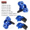 RCarmumb RC Upgrades Part for 1/8 Typhon/Talion 6S BLX,1/7 Felony/Mojave/Infraction/Limitless 6S BLX,Alloy Front Knuckles Steering Blocks &Rear Hub Stub Axle Carriers,Navy Blue view 2