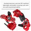 Rcarmumb RC Upgrades Part for 1/8 Typhon/Talion 6S BLX,1/7 Felony/Mojave/Infraction/Limitless 6S BLX,Alloy Front Knuckles Steering Blocks &Rear Hub Stub Axle Carriers,Red view 3