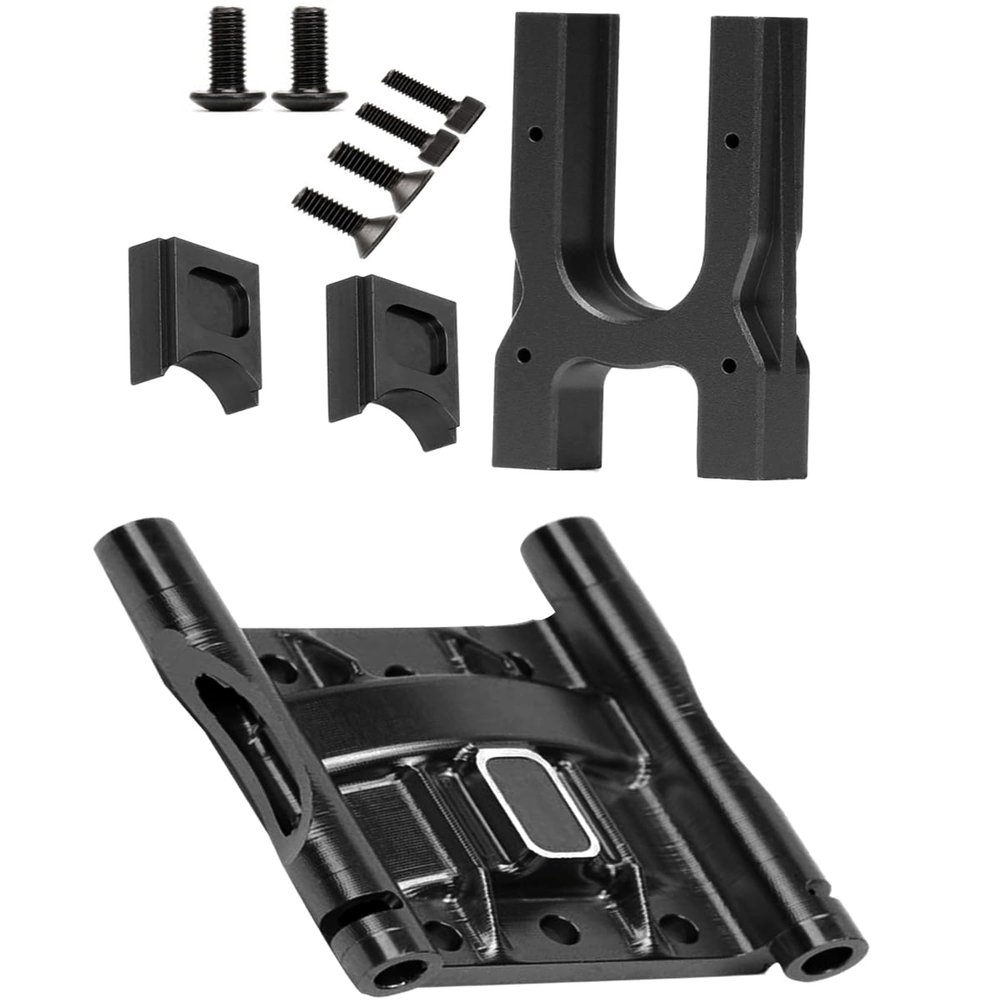 Rcarmumb Center Diff Mount Upgrades Part for 1/8 Kraton/Notorious/Outcast/Talion/Typhon,1/7 Felony/Infraction/Fireteam/Mojave/Limitless RC,Aluminum Center Differential Cover Mount,Black