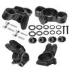 RCarmumb RC Upgrades Part for 1/8 Typhon/Talion 6S BLX,1/7 Felony/Mojave/Infraction/Limitless/Fireteam 6S BLX,Alloy Front Knuckles Steering Blocks &Rear Hub Stub Axle Carriers,Black view 1