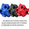 Rcarmumb Alloy Differential Yoke Set Diff Cover Case Upgrades Part for 1/10 Granite/Senton/Vorteks/Big Rock 3S BLX &Mega550,1/10 Outcast/Kraton 4S BLX 4WD,1/8 Vendetta/Typhon 3s blx&Mega550,Red view 3