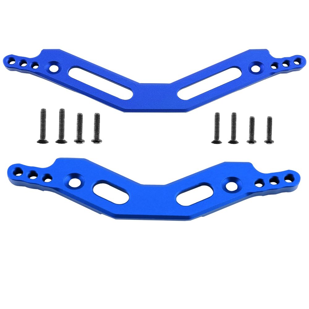 RCarmumb Alloy Front Rear Shock Tower Upgrades Part for 1/10 Big Rock 3S BLX,Granite/Senton 3S BLX(Mega550),1/8 Typhon 3S BLX(Mega550),Navy Blue